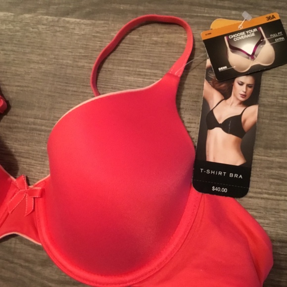 Maidenform NWT light red T-shirt bra, 36a - Picture 2 of 4